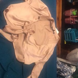 Naked Wardrobe Satin Crop Top